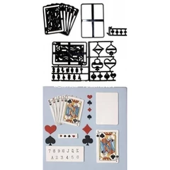 Kártya pakli kiszúró szett, 7 db. - Patchwork