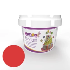 Piros neon hatású fondant, 400g - Lumea