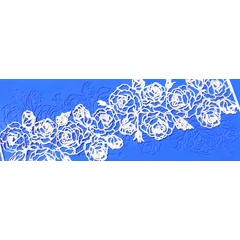 Csipke mintás szilikon - Santa Rosa - Crystal Lace