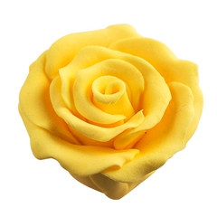 Közepes aranysárga rózsa szett cukormasszából, 30 db. - Lumea