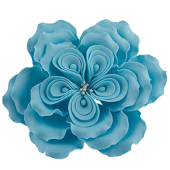 Kék David Austin rózsa cukormasszából - Lumea