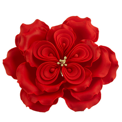 Piros David Austin rózsa Cukormasszából - Lumea