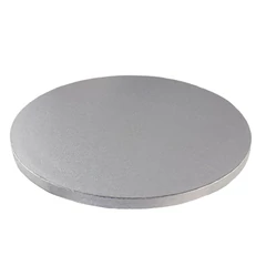 Ezüst színű kerek tortadob, 30,4cm (12inch) - Lumea
