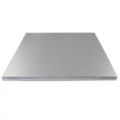 Ezüst színű kocka tortadob, 45,7cm (18inch) - Lumea