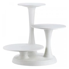 Fehér tortaállvány 3 tálcával, Ø25, Ø30, Ø35 cm - Wilton