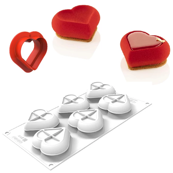 "HEARTIX" szilikon sütőforma - SilikoMart