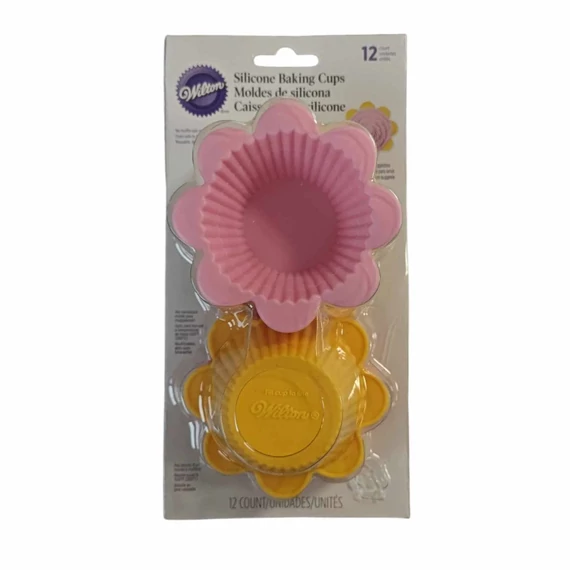  "Flower" muffin szilikon forma szett, 12 db. - Wilton
