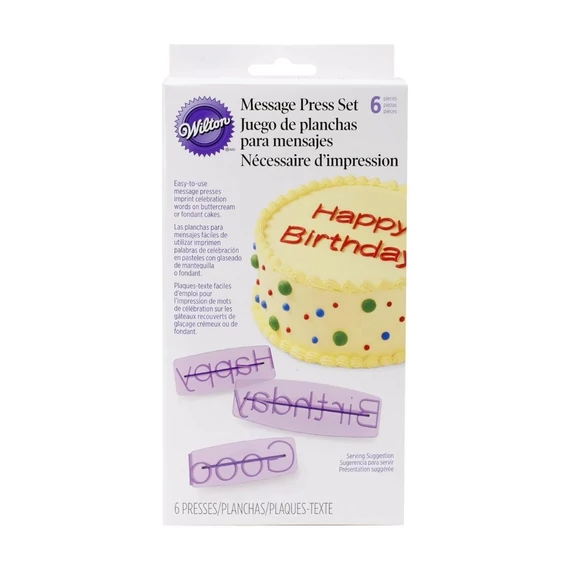 Különböző üzenet mintázó készlet, 6 db. - Wilton