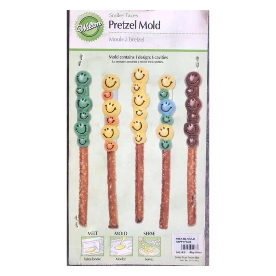 Mini "Smiley Faces" Csokoládé/Sósrúd forma - Wilton