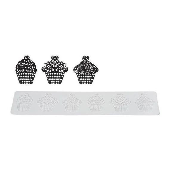 Muffin mintás szilikon csipke forma - SilikoMart