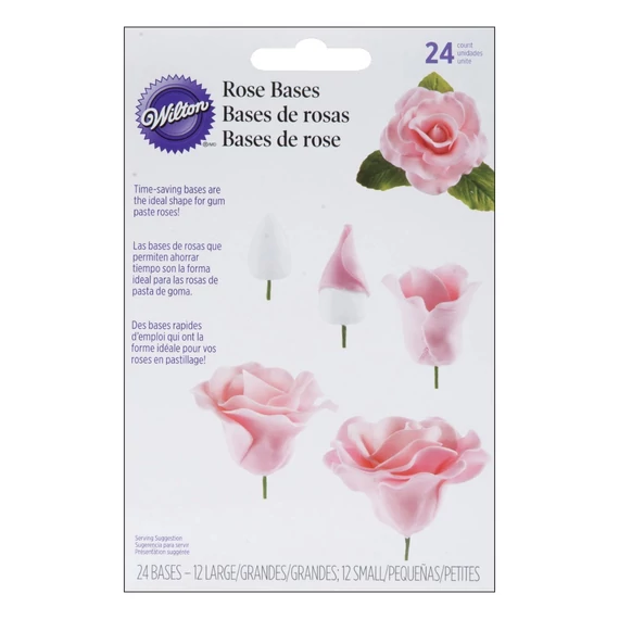 Cukor Rózsa alapok, 24 db. - Wilton