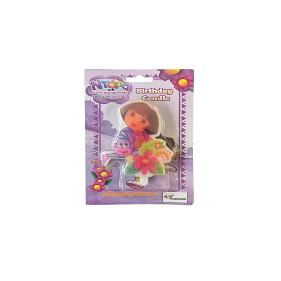 Dóra a Felfedező születésnapi gyertya - Kardasis