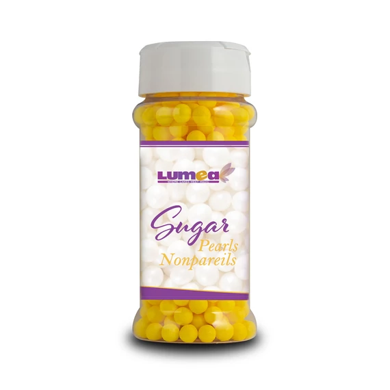 Sárga cukorgyöngy, 7mm, 80g - Lumea