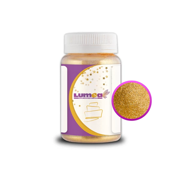 Arany színű por állagú, felületi ételszínezék, 50g - Lumea