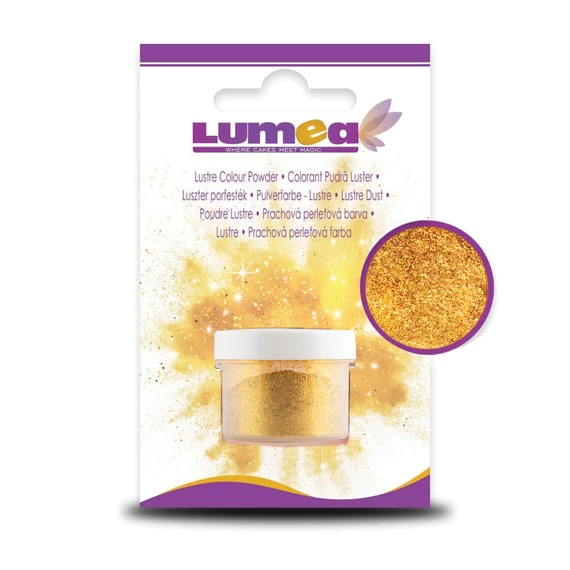 Arany színű por állagú, felületi ételszínezék, 4g - Lumea