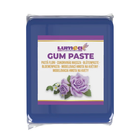Indigókék cukorvirág massza, 500g - Lumea