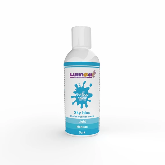 Égszínkék ételfesték gél, 200g - Lumea