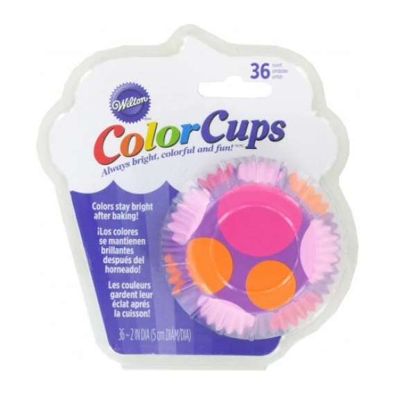 Muffin papírok ColorCups golyós modell 36 db. - Wilton