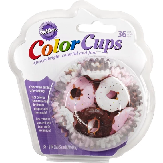 Fánk mintás ColorCups muffin papírok, 36 db. - Wilton