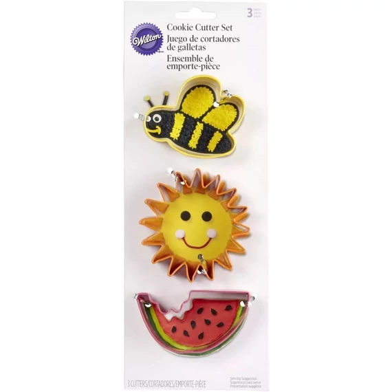 Méhecske, Nap, Görögdinnye kiszúró készlet, 3 db. - Wilton