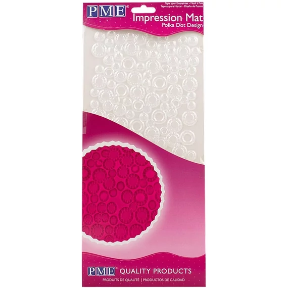  Pöttyös, fondant mintázó Textúra "Polka Dot" hosszú - PME