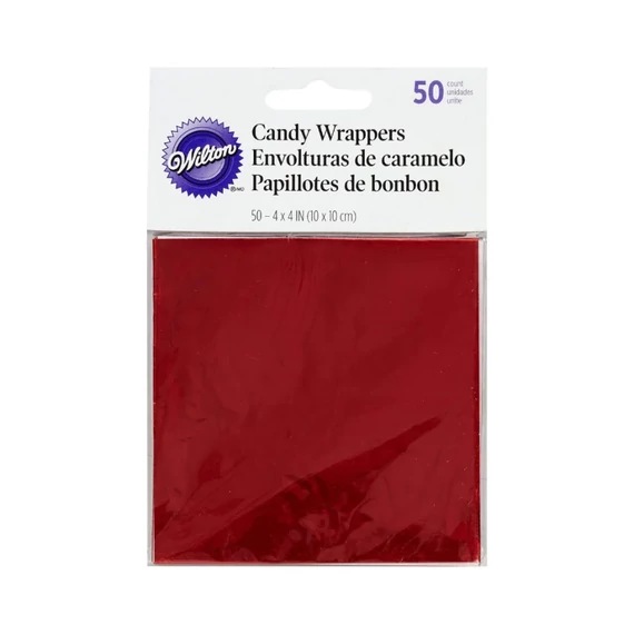 Vörös csomagolópapír, 50 db. - Wilton