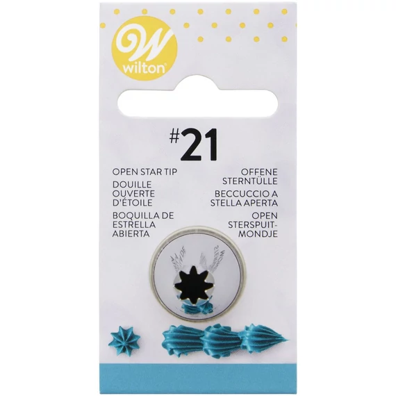 Csillag alakú díszítőcső, #21 - Wilton