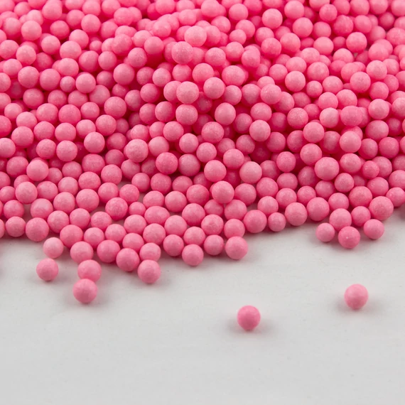 Rózsaszín cukorgyöngy, 5mm, 1kg - Lumea