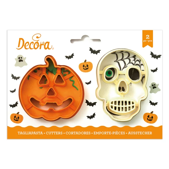 Halloween tök és koponya kiszúró szett, 2 db. - Decora