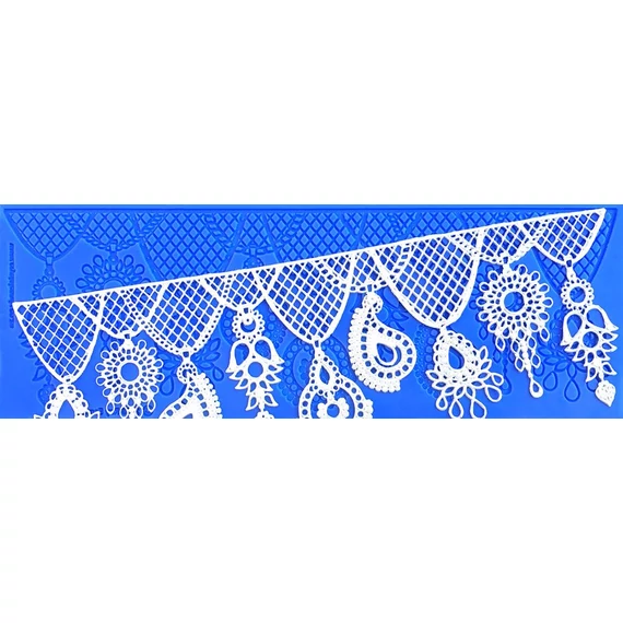 Csipke mintás szilikon - Princess Jewels - Crystal Lace