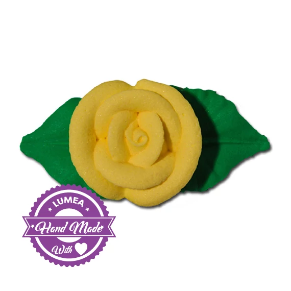 Sárga icing rózsa, 8 db. - Lumea