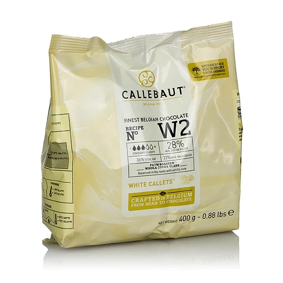 Fehér csokoládé bevonó 400g - Barry Callebaut