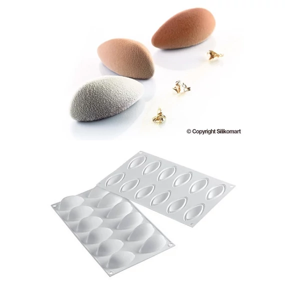 "Quenelle" szilikon sütőforma - SilikoMart