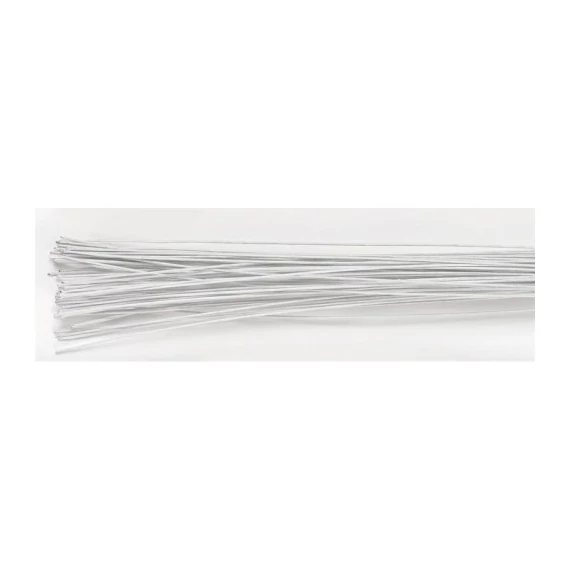 Fehér virág drót, 36 cm - 24 # - Culpitt