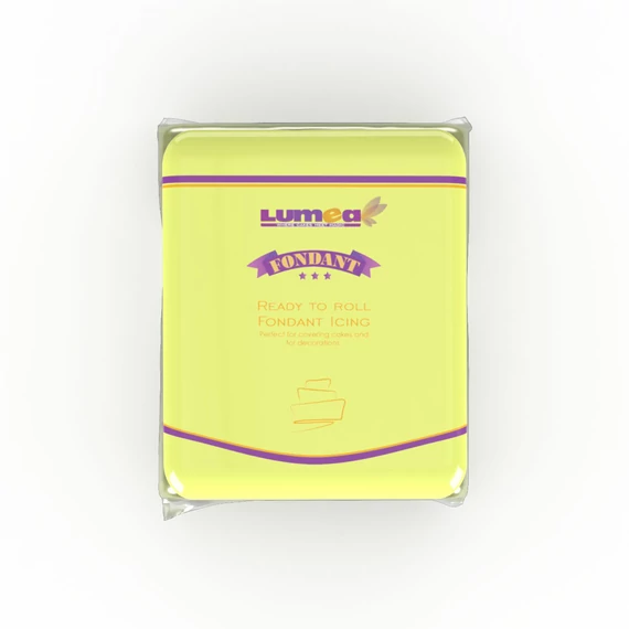Sárga neon hatású fondant, 250g - Lumea