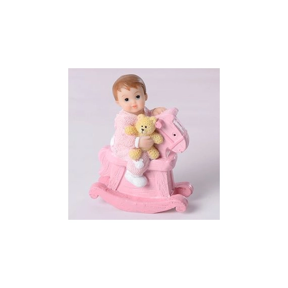 Rózsaszín hintalovas kisbaba - Modecor