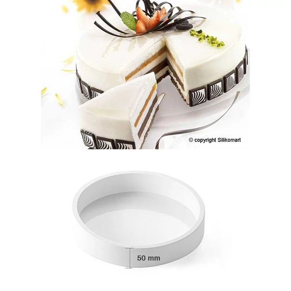 Kerek szilikon tortaforma, 24 cm - SilikoMart