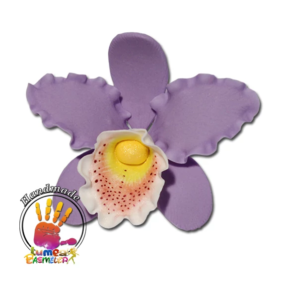 Lila orchidea cattleya XL cukormasszából - Lumea