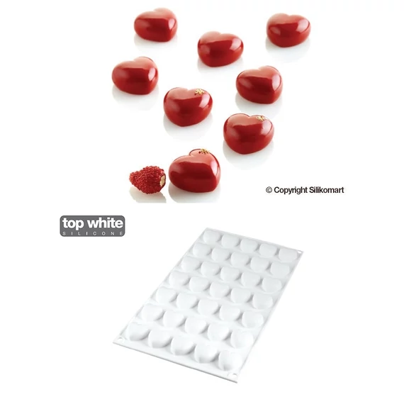 SilikoMart "Micro Love" szilikon sütőforma