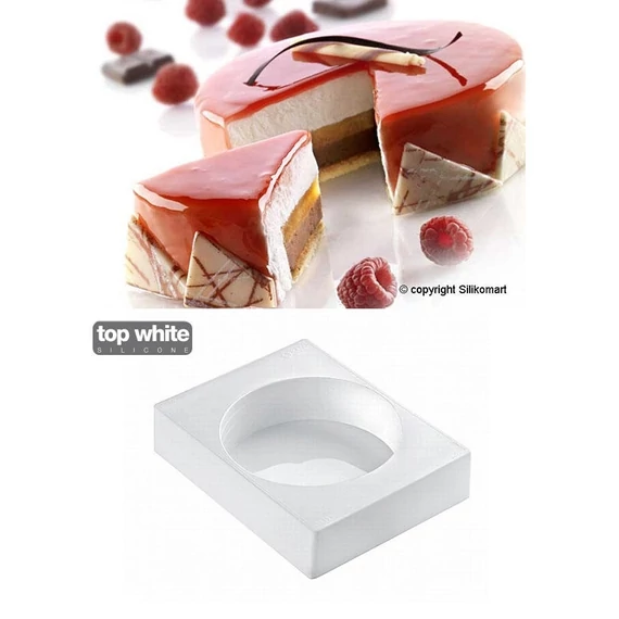 Kerek szilikon tortaforma, 13.5 cm - SilikoMart