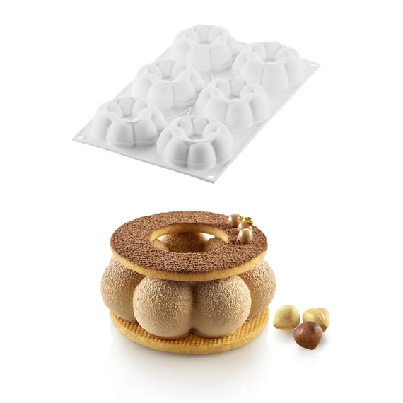Szilikon tortaforma "TRUFFLE CROWN 90 " - SilikoMart