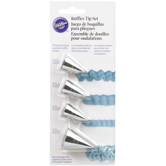 Díszítőcső készlet "Rulles Tip Set" - Wilton