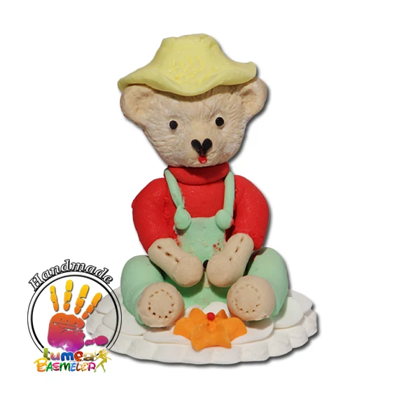 Teddy maci tortadísz cukorból, 7cm - Lumea