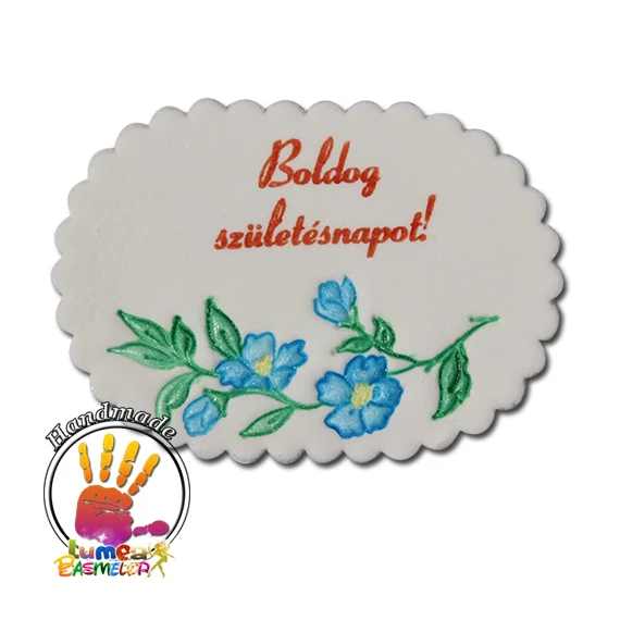 "Boldog születésnapot" cukor táblácska - Lumea