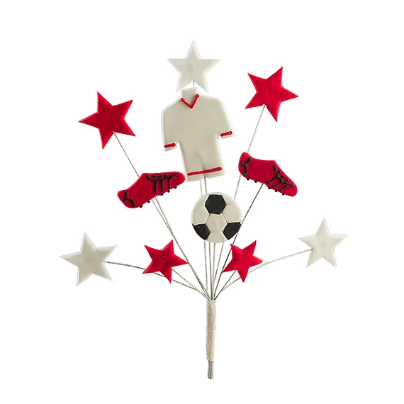 Futballista tortadísz cukormasszából - Lumea