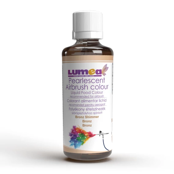 Bronz színű víz alapú ételszínezék, 90ml - AirBrush-hoz ajánlott - Lumea