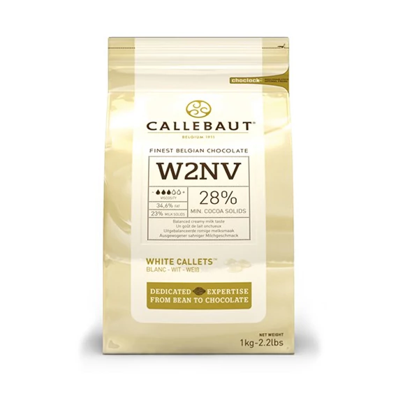 Fehér csokoládé bevonó, 1 kg - Barry Callebaut