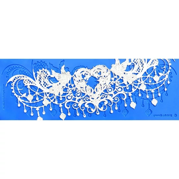Csipke mintás szilikon - Chandelier Love Lace