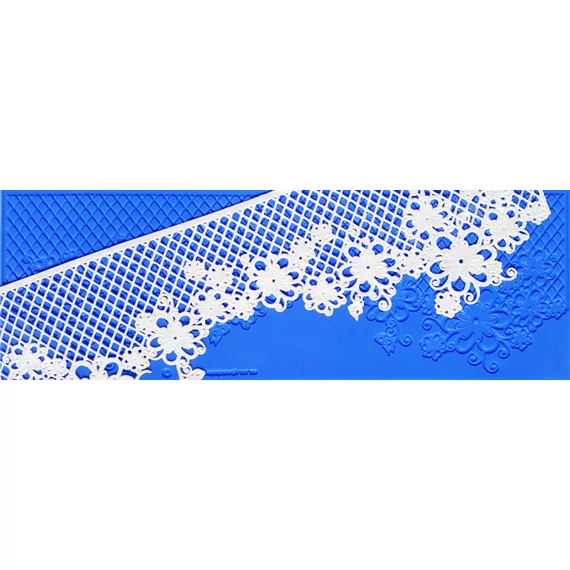 Csipke mintás szilikon - Daisy Chain - Crystal Lace