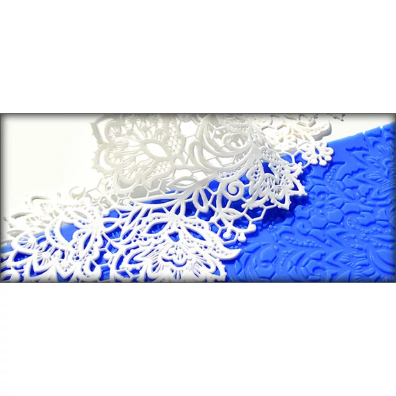Csipke mintás szilikon - Star - Crystal Lace